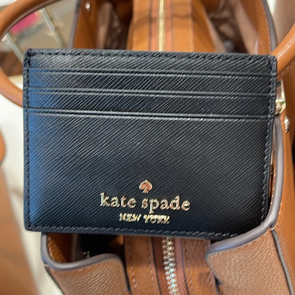 Kate Spade Madison Saffiano Leather Small Slim Card Holder
COLOR: Black 
NWT - Picture 11 of 16